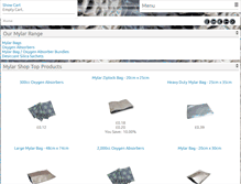 Tablet Screenshot of mylarshop.com